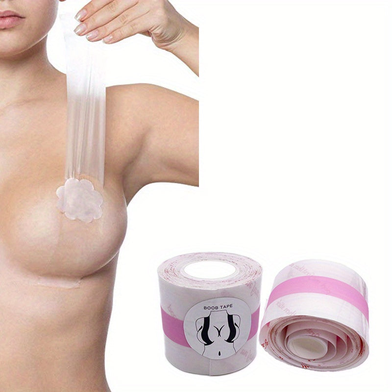 New Invisible Breast Lifting Tape, Transparent Adhesive Disposable Breast Support Bodytape, Women's Lingerie & Underwear Accessories