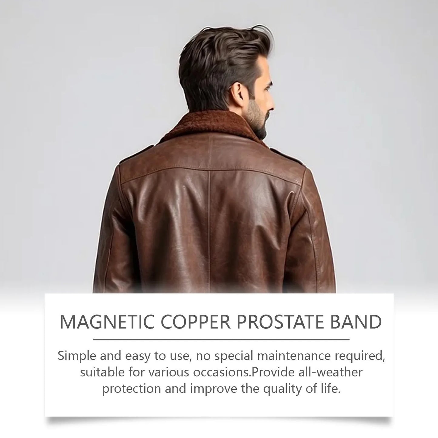 Magnetic Copper Prostate Strap,Magnetic Copper Prostate Band Improves Blood Circulation, Men's Fashion Bracelet Relieves Prostat